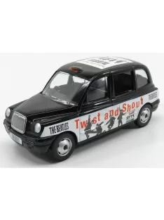   Corgi - AUSTIN LONDON TAXI LTI TX4 2007 - THE BEATLES - TWIST AND SHOUT BLACK WHITE