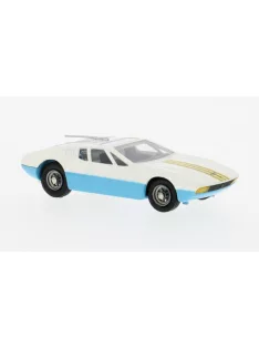   Corgi - Ghia 5000 Mangusta mit De Tomaso Fahrgestell, weiss/blau, 1:43