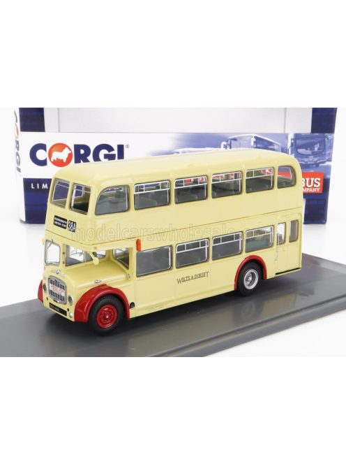 Corgi - BRISTOL LODEKKA FS68 AUTOBUS WILTS AND DORSET 38A BOURNEMOUTH LIMITED STOP 1956 CREAM RED