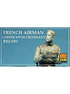   Copper State Models - 1/32 French airman coffee with croissant