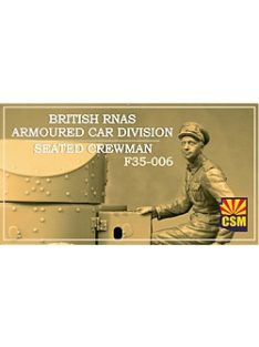   Copper State Models - 1/35 British RNAS Armoured Car Division seated crewman