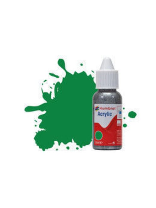 Humbrol - HUMBROL ACRYLIC DROPPER BOTTLE 14ML No 2 Emerald Green - Gloss