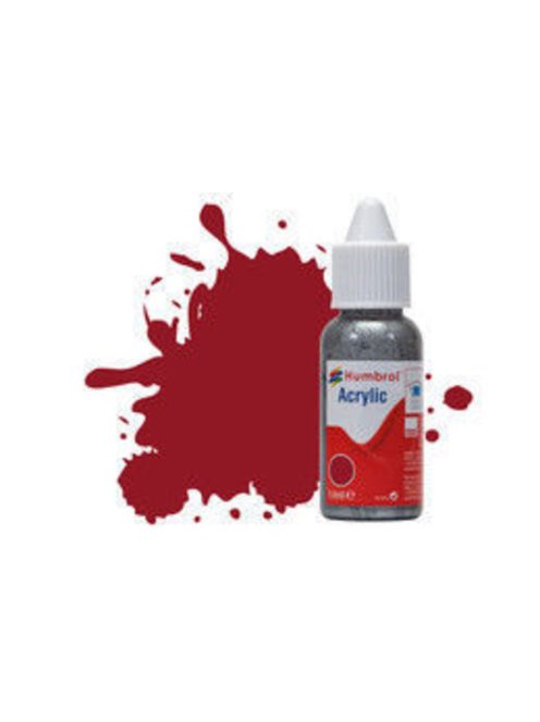 Humbrol - HUMBROL ACRYLIC DROPPER BOTTLE 14ML No 20 Crimson - Gloss