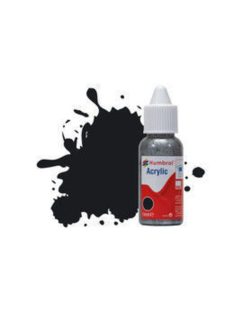   Humbrol - HUMBROL ACRYLIC DROPPER BOTTLE 14ML No 21 Black - Gloss