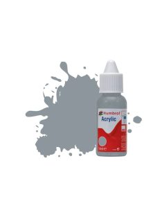   Humbrol - HUMBROL ACRYLIC DROPPER BOTTLE 14ML No 87 Steel Grey Matt