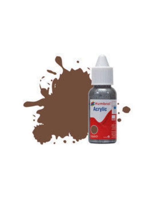 Humbrol - HUMBROL ACRYLIC DROPPER BOTTLE 14ML No 98 Chocolate Matt