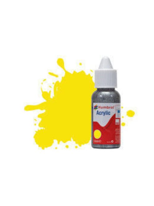 Humbrol - HUMBROL ACRYLIC DROPPER BOTTLE 14ML No 99 Lemon - Matt