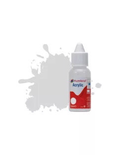   Humbrol - HUMBROL ACRYLIC DROPPER BOTTLE 14ML No 147 Light Grey Matt
