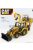 Dm-Models - Caterpillar Cat432F2 Ruspa Gommata Con Escavatore - Ecavator And Scraper Tractor Wheel Loader Yellow Black