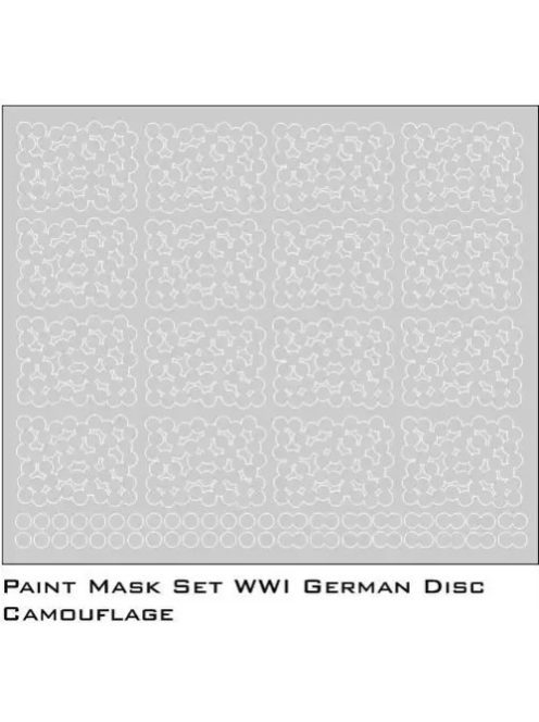 Dnmodels - 1:35 Wwii 1946 German Disc Camo (Equal Size Roundels) Paint Mask Set (35/827-003)