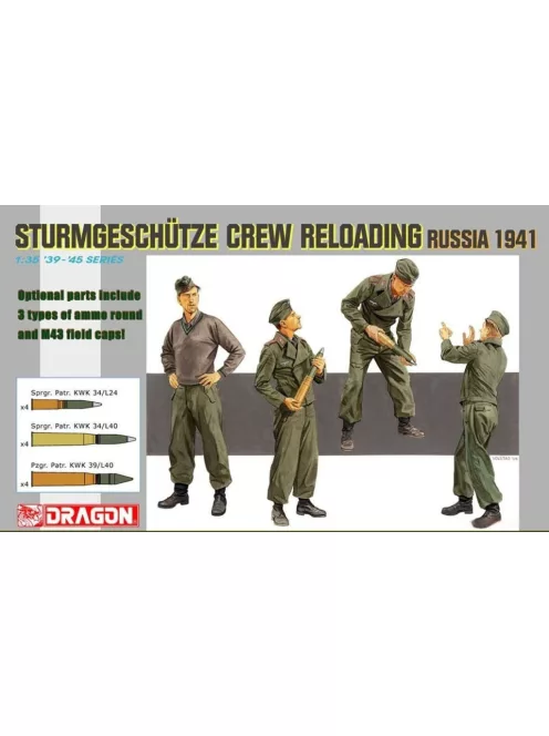 Dragon Armor - Sturmgeschutze Crew Reloading Russia 1941 - 4 figures