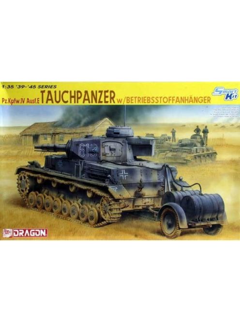 Dragon Armor - German Tank Pz.Kpfw.IV Ausf.E Tauchpanzer w/Betriebsstoffanhanger - Smart Kit