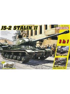   Dragon Armor - Soviet Heavy Tank JS-2 Stalin II with Soviet Infantry Tank Riders (3 in 1) - 6 figures
