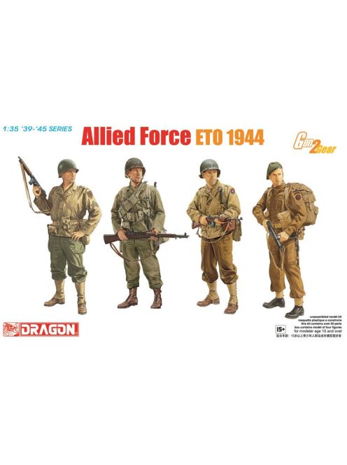 Dragon Armor - Allied Force (ETO 1944) (Gen 2 Gear) c/w 4 Figures