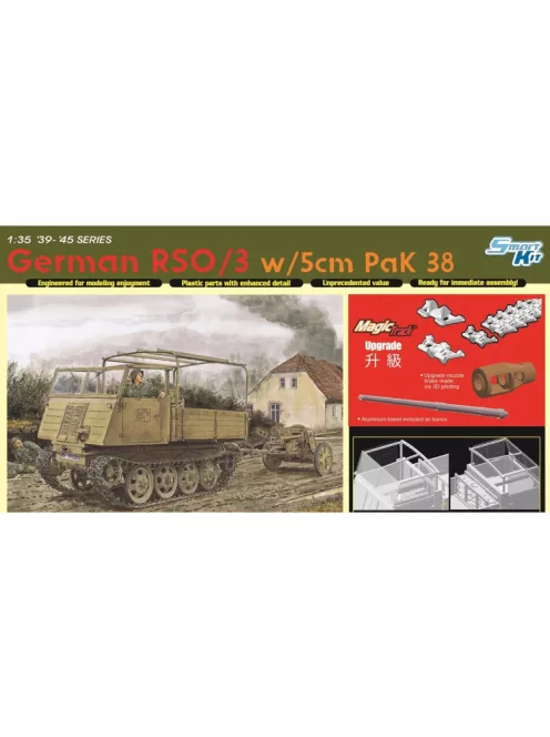 Dragon Armor - German Fully Tracked Lightweight Vehicle RSO/03 with Anti-Tank Gun 5cm PaK 38 