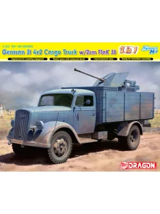  Dragon Armor - German 3t 4x2 Cargo Truck w/2cm FlaK 38 (2 in 1) - Smart Kit