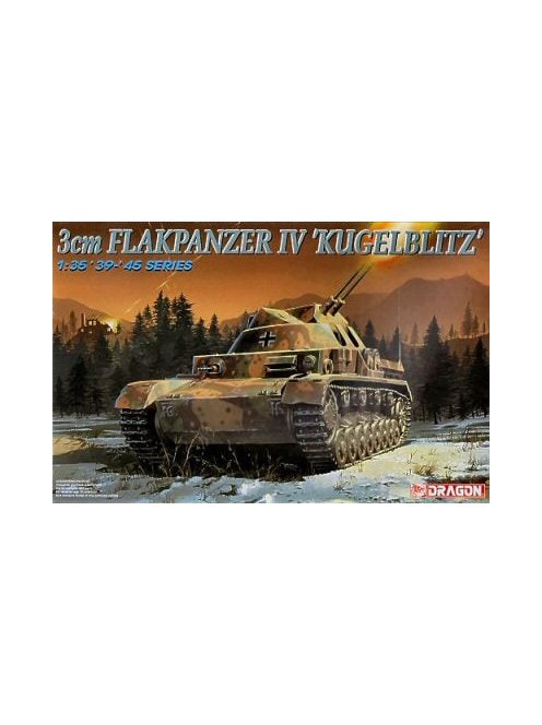 Dragon Armor - German Anti-Aircraft Tank Flakpanzer IV (3cm) "Kugelblitz" - Smart Kit