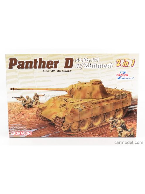 Dragon Armor - Tank Panther-D Sd.Kfz.171 W-Zimmerit 1939 - 1945 Military