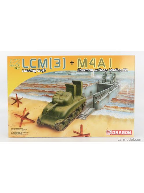 Dragon Armor - Sherman M4A1 Tank + Lcm Landing Craft Military