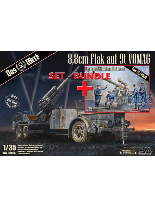 DAS WERK - TOP-SET 8,8 cm Flak auf 9t VOMAG+ 8,8 cm Flak Crew