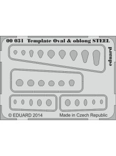 Eduard - Template Ovals and Oblong Steel for Tool 