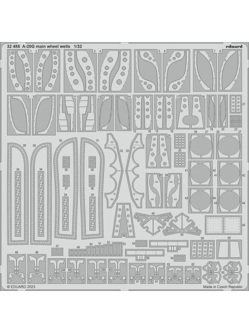 Eduard - A-20G main wheel wells 1/32 HKM