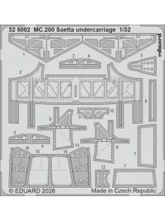 Eduard - MC.200 Saetta undercarriage for Italeri