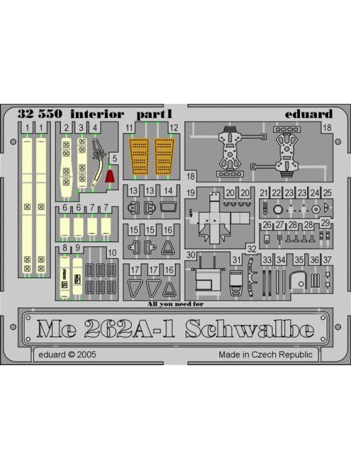 Eduard - Me 262A-1 Schwalbe  Interior for Trumpeter