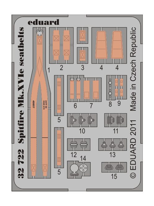 Eduard - Spitfire Mk.XVIe Seatbelts for Tamiya