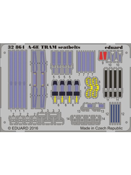Eduard - A-6E Tram Seatbelts for Trumpeter
