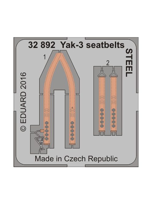 Eduard - Yak-3 Seatbelts Steel for Special Hobby 