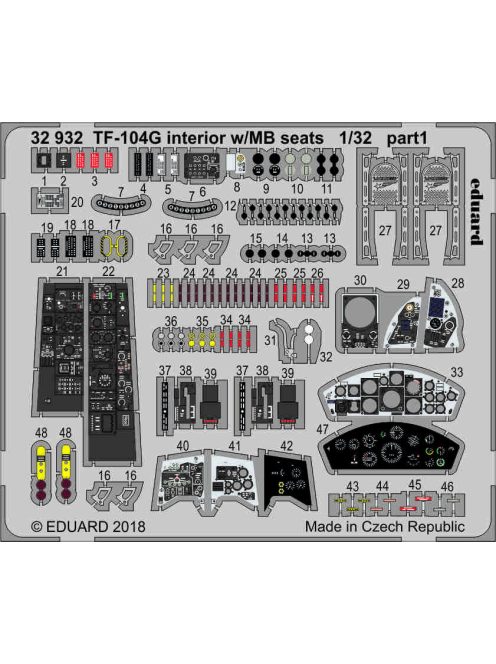 Eduard - TF-104G Interior W/MB Seats for Italeri 