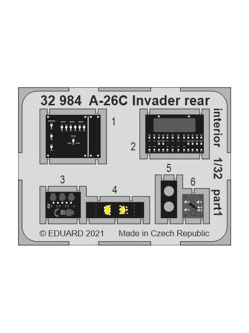 Eduard - A-26C Invader rear interior for HOBBY BOSS