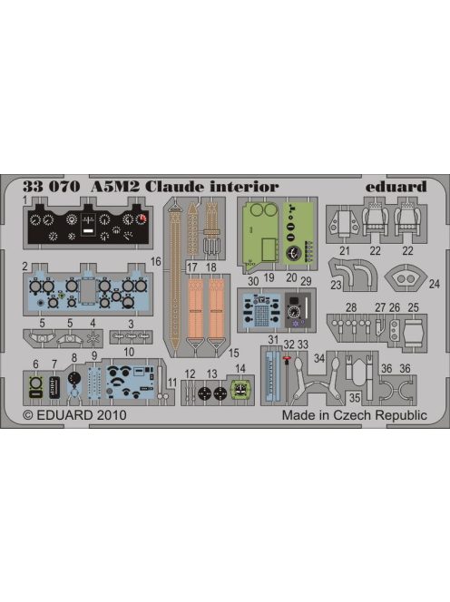 Eduard - A5M2 Claude Interior S.A. for Special Hobby 