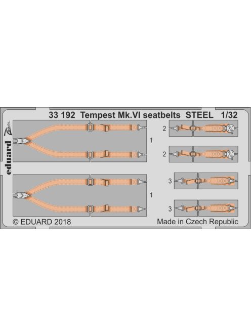 Eduard - Tempest Mk.VI Seatbelts for Special Hobby 