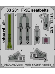 Eduard - F-5E Seatbelts Steel for Kittyhawk