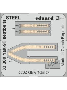 Eduard - Yak-9T seatbelts STEEL