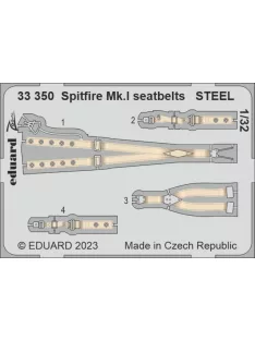 Eduard - Spitfire Mk.I seatbelts STEEL 1/32 KOTARE