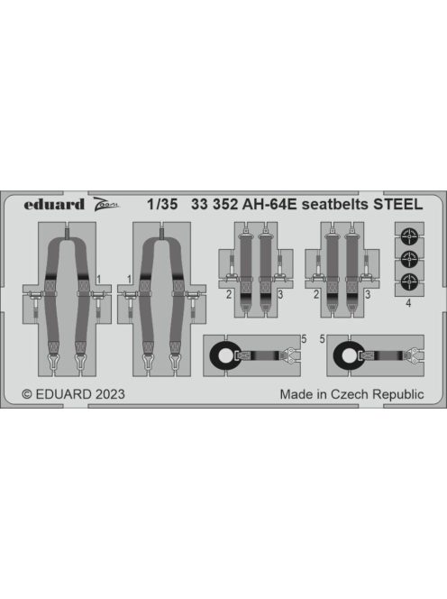 Eduard - AH-64E seatbelts STEEL 1/35 TAKOM