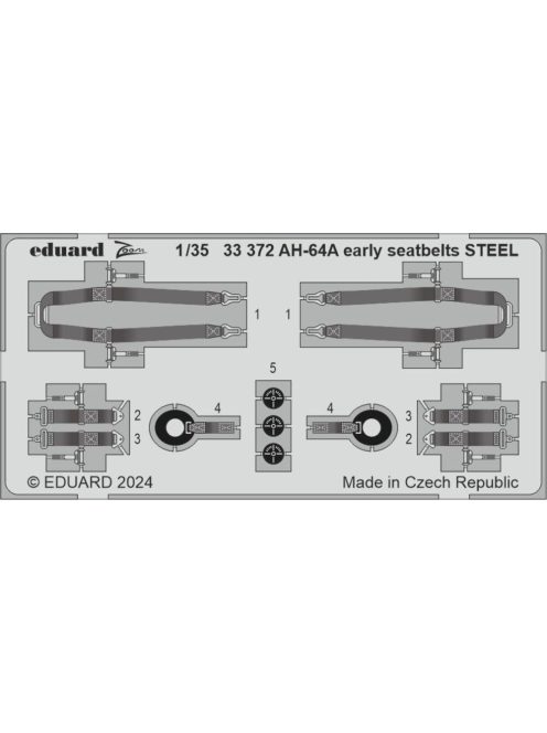 Eduard - AH-64A early seatbelts STEEL
