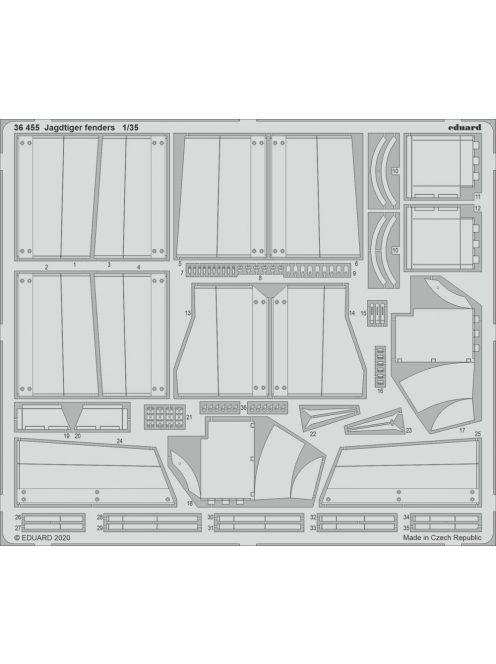 Eduard Accessories - Jagdtiger fenders for Takom