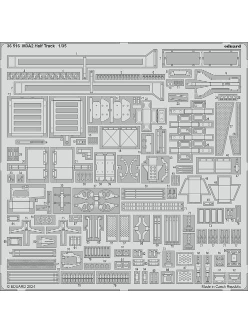 Eduard - M3A2 Half Track 1/35 TAMIYA