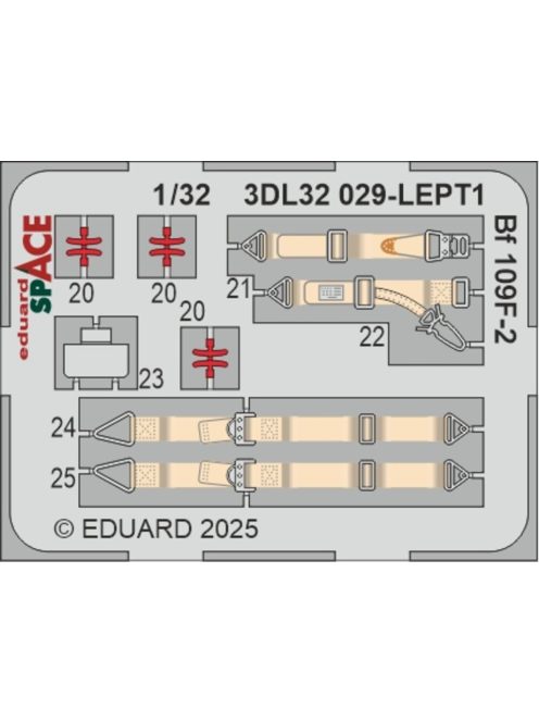 Eduard - Bf 109F-2 SPACE  HOBBY 2000 / HASEGAWA
