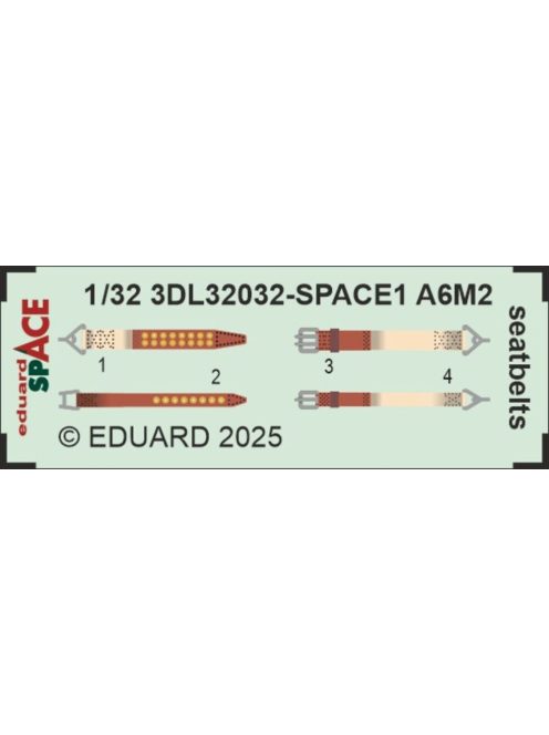 Eduard - A6M2 Zero seatbelts SPACE  TAMIYA