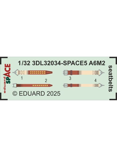 Eduard - A6M5 Zero seatbelts SPACE  TAMIYA