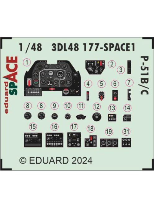 Eduard - P-51B/C SPACE  EDUARD
