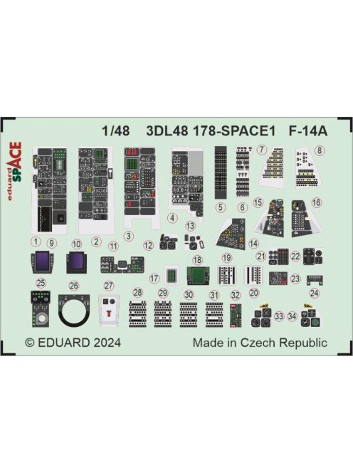 Eduard Accessories - F-14A SPACE  GREAT WALL HOBBY