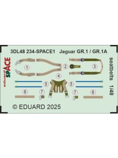 Eduard - Jaguar GR.1 / GR.1A seatbelts SPACE  AIRFIX