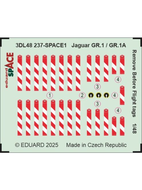 Eduard - Jaguar GR.1 / GR.1A Remove Before Flighth tags SPACE  AIRFIX