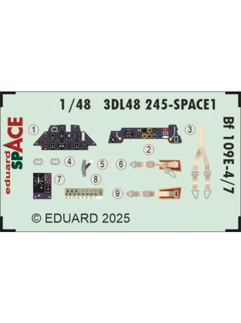 Eduard - Bf 109E-4/7 SPACE  TAMIYA